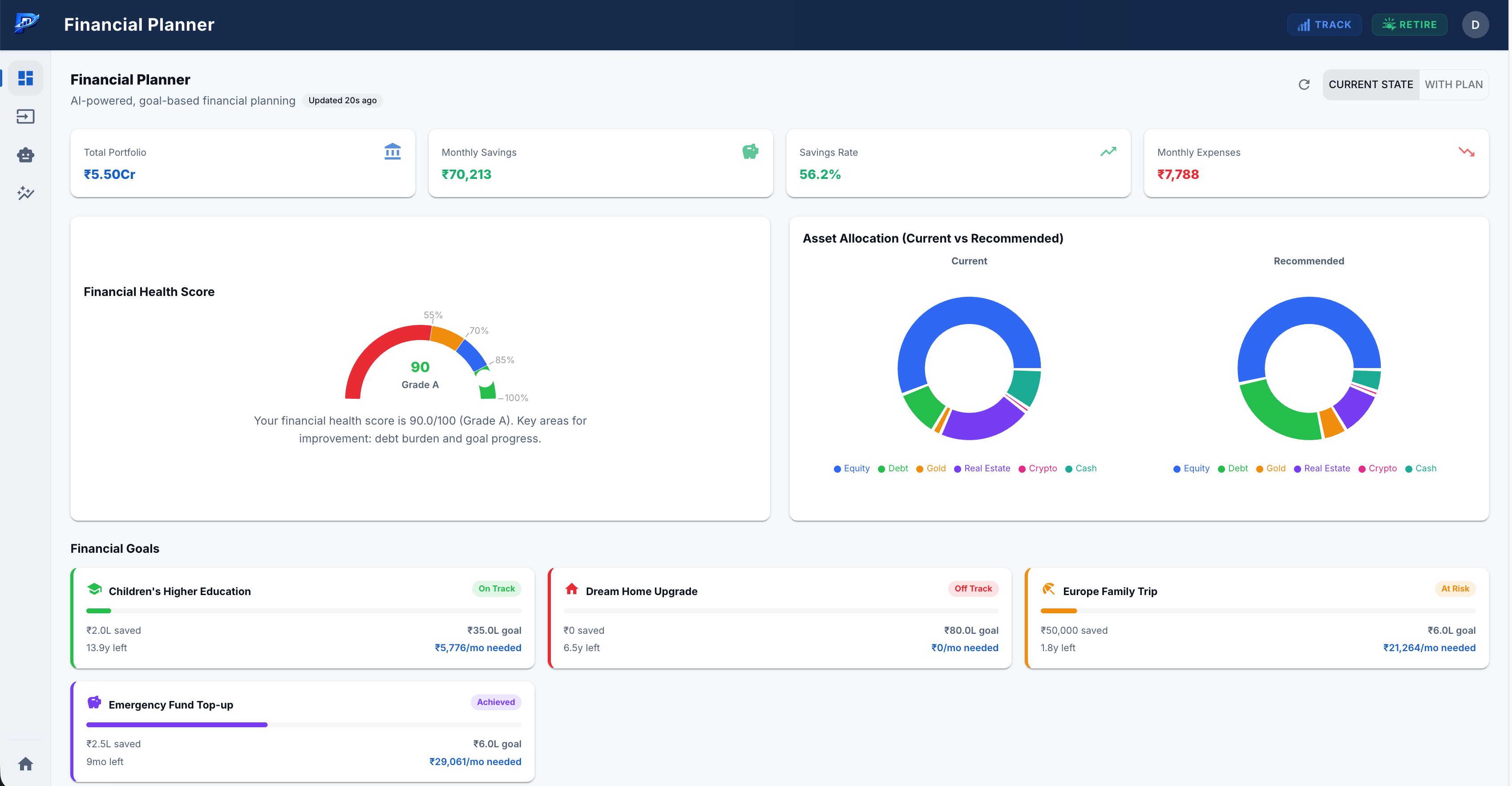 PortAct AI Financial Planner